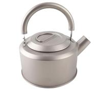 Hamwesh Hervidor Agua Camping, Portátil 1,2 L Gran Capacidad Estufa con Metal Ti y Resistente Al óxido, Cafe Calentamiento Rápido para Viajes, Camping, Senderismo, Mochilero, Pesca