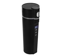 Hamwesh Hervidor Eléctrico Inteligente, 450ML 24V 12V Seguridad Acero Inoxidable Control de Temperatura Taza Calefactora para Automóvil con Poco Ruido, para Viajes Camping Café Té Leche