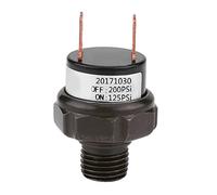 Hamwesh Interruptor de Presión para Compresor de Aire de 12V, 90-200psi | Interruptor de control de presión de carcasa metálica con rosca NPT de 1/4, para compresor de aire de 12 V
