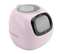 Hamwesh Jardinera Inteligente, Maceta para Mascotas AI con 7 Sensores y 49 Expresiones, Cuidado de Plantas en Tiempo Real a Través de Aplicación, Reloj y Pantalla de Temperatura, con (Pink)