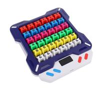 Hamwesh Juego de Sudoku Electrónico, 13500 Rompecabezas Modo de Enseñanza Efectos de Luz Coloridos Rompecabezas de Sudoku Portátil, Entrenador de Lógica Educativa con 36 Piezas de Ajedrez para Niños,