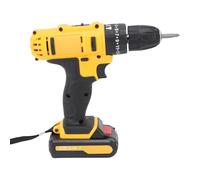 Hamwesh Juego de Taladro Inalámbrico de 21 V, Destornillador de Impacto Eléctrico 3 en 1 con Control de Velocidad Continuo de 1280 RPM y par de 35 Nm, Luz de Trabajo LED Incorporada, Baterías de