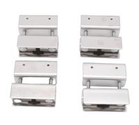 Hamwesh Kit de Montaje de Portaequipajes de Techo para Furgoneta de Acero Inoxidable 304, 4 Soportes de Instalación sin Taladro con 8 Cubiertas Protectoras de Goma, Ajuste Universal Preciso para Kit