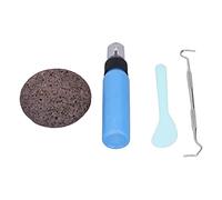 Hamwesh Kit de Piedra para Pelar, para Aliviar la Ansiedad y la Descompresión, con Acolchado de Goma de Látex y Ganchos, Juguete para Adultos Niños con TDAH, TOC Autismo (látex Azul)