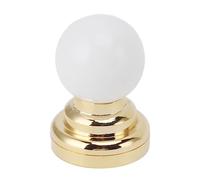 Hamwesh Lámpara de Techo en Miniatura, Funciona con Pilas, Escala 1:12, Luz de Techo LED Redonda para Casa de Muñecas, Modelo de Mini Luz de Metal con Batería CR1632, para Accesorios de Decoración de