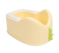 Hamwesh Lavabo para Bebés, Fregadero Ergonómico Ensanchado con Base Engrosada y Profundo para Prevención de Salpicaduras, Asiento de Baño para Niños Pequeños, Lavabo para Bebés con Cojín Suave de