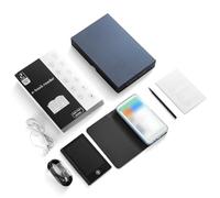 Hamwesh Lector de Libros Electrónicos, Tableta de Escritura a Mano con Pantalla HD sin Tinta para el Cuidado de los Ojos, Lector Electrónico Bluetooth Portátil, Tableta de Escritura con Bolígrafo y