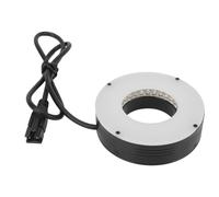 Hamwesh Luz de Anillo de Microscopio, Iluminador LED Ajustable de 90 Grados con 36 Mm de 70 Mm de Diámetros para la Luz del Anillo USB del Microscopio Estéreo