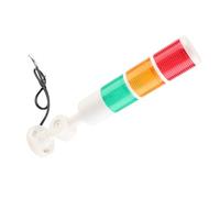 Hamwesh Luz de Torre de Señal LED, 3 Niveles Rojo Amarillo Verde IP54 Zumbador Lámpara de Señal Industrial, Torre de Semáforo con Zumbador Incorporado de 85 DB para Maquinaria Automática Uso en