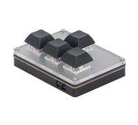 Hamwesh Macro Pad, Teclado Mecánico Inalámbrico de 4 Teclas con Bluetooth USB 2.4G, Teclado para Juegos con una Sola Mano, Teclas Personalizables, Suspensión Automática para Juegos, Oficina, Control