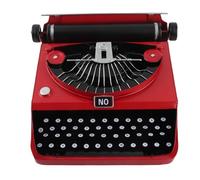 Hamwesh Máquina de Escribir Vintage, Máquina de Escribir Retro Hecha a Mano con Encanto Retro de Hierro, de Antigua con Diseño Envejecido Hecho a Mano para Decoración de Estudio en Casa, Oficina,