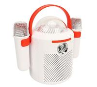 Hamwesh Máquina de Karaoke para Adultos y Niños con Micrófonos Inalámbricos Duales, Altavoz de Karaoke Sonido Envolvente 3D, Altavoz de PA Bluetooth 5.0 Carga Tipo C, para Fiesta Familiar en Casa