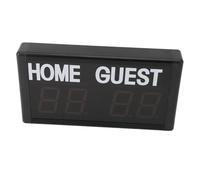 Hamwesh Marcador LED, Marcador Digital Portátil de Montaje en Pared de 4 Dígitos de 1,8 Pulgadas con Control Remoto con Botón con Cable para Juegos de Baloncesto, Voleibol y Pickleball