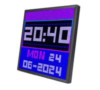 Hamwesh Marco de Fotos Digital, Control de Aplicaciones y Teclas, Pantalla de Panel LED de 64 X 64, Pantalla de Arte de Píxeles con Imágenes Personalizables, Vídeos GIF para Montaje en Pared,