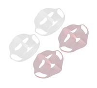 Hamwesh Máscara Facial de Silicona, Cubierta de Máscara Hidratante Reutilizable de Corte 3D con Ajuste Ajustable para la Aplicación de de Hoja, Herramienta de Cara de Belleza 4pcs