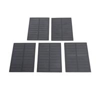 Hamwesh Mini Panel Solar, Kit de Panel Solar Monocristalino de 2 W de Alta Eficiencia, Pequeños Paneles Solares con 5 Piezas para Proyectos de Ciencias Escolares, Experimentos de Luz de Bricolaje,
