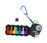Hamwesh Mini Piano, Teclado de Piano Enrollable de Silicona Plegable Portátil, Llavero de con Chip de Sonido Incorporado y Accesorio de Llavero, para Niños, Adultos y Amantes de la Música