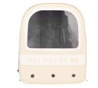 Hamwesh Mochila de Burbujas para Gatos, Diseño de Ventana Transparente, Malla Transpirable, Gran Capacidad, Material de PU Premium, Mochila para Gatos, de Burbujas para Mascotas con Tapete Extraíble