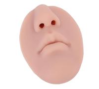 Hamwesh Modelo de Boca de Nariz de Silicona, Modelo de Práctica de Perforación Inodoro, Suave, Realista, No Irritante, de Cara Perforadora con Estructura Humana Clara para Exhibición de Joyas, (Piel