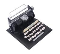 Hamwesh Modelo de Máquina de Escribir Vintage, Modelo de Máquina de Escribir Antiguo Hecho a Mano con Acabado de Hierro Envejecido, Decoración de de de Metal con Pieza de Escritorio Decorativa para el