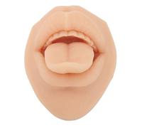 Hamwesh Modelo de Práctica de Perforación de Lengua de Silicona, Simulación 3D, Boca Falsa Reutilizable Suave y Flexible, Kit de Práctica de Acupuntura con Exhibición de Joyería para de Perforación
