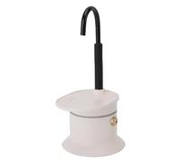 Hamwesh Moka Pot, 1 Taza de 50 Ml de Aleación de Aluminio para Estufa, con Preparación Rápida y Diseño Portátil, Italiana de un Tubo para Acampar y Viajar Al Aire Libre (WHITE)