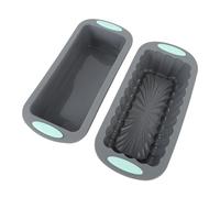 Hamwesh Molde para Pan, 2 uds. Molde para Pan Antiadherente de Silicona, para Hornear con Juego de Dos para Pasteles de Caseros, Brownies, Pastel de Carne