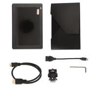 Hamwesh Monitor de Campo de Cámara, Pantalla Táctil IPS Full HD 4K de 7 Pulgadas 1920x1200, Monitor 4K, de Forma de LUT 3D con Fuente de Alimentación Flexible, Cuerpo de Aleación de Aluminio para Cine