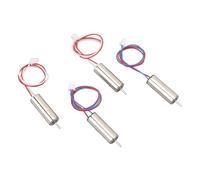 Hamwesh Motor sin Núcleo de CC, 4 Piezas 720 Motores sin Núcleo Cepillados 7x20 Mm Mini Motor de CC de Aleación de Aluminio Liviano con 4 Engranajes para Drones RC Quadcopters