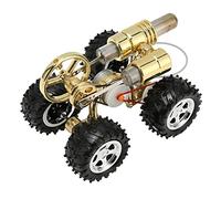 Hamwesh Motor Stirling, Modelo de Coche Stirling Premontado con Aire Caliente, Kit de Modelo de Juguete de Coche Físico Educativo Temprano con Ranura de Aleación de Zinc, Lámpara Fija de Alcohol