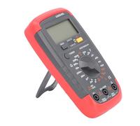 Hamwesh Multímetro Digital, Pantalla LCD Retroiluminada de Alta Precisión Probador de Resistencia Medidor de Capacitancia con 2 Plumas de Prueba Linterna LED para Armarios Eléctricos Debajo de