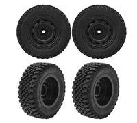 Hamwesh Neumático RC, Ruedas y Neumáticos de 80 Mm 4pcs Accesorios RC de Goma para Automóvil MN86 con Diseño Antideslizante