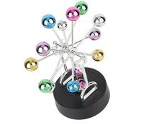 Hamwesh Newton's Cradle, 4 Pilas AA, Bolas de Péndulo de Física de Oscilación Continua, Bola de Equilibrio con Decoración de Escritorio para Oficina, Hogar, Regalo para Niños