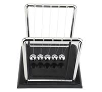 Hamwesh Newtons Cradle, Bolas de Metal Resistentes Extendidas 10 20 Segundos Columpio Ciencia Física Juguete de Escritorio, Péndulo de Equilibrio con 5 Bolas para Decoración de Escritorio de Oficina
