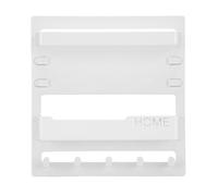 Hamwesh Organizador de Pared Junto a la Cama, Estante de Plástico Que Ahorra Espacio con Ganchos y Clips para Cables para Dormitorio, Baño, Oficina, Dormitorio, Apartamento, RV (White)