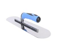 Hamwesh Paleta de Hormigón, Acabado Pulido Espejo de Acero Inoxidable, Ergonómico Liviano, Paleta de Piscina para Instalación de Remaches, de Enlucido con de Agarre Suave para Paneles de Yeso