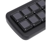 Hamwesh Panel de Control de Voz AI, 10 Botones Mecánicos LCD Pantalla Auxiliar de 2,01 Pulgadas Panel de Control de Voz AI Multifuncional Teclado Macro LCD Mecánico con Editor de Temas Dinámicos Una