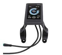 Hamwesh Pantalla de Bicicleta Eléctrica, Conector Impermeable de 5 Pines, Pantalla LCD Grande, Velocímetro de Bicicleta Eléctrica, Cuentakilómetros de con Protocolo n.º 2, Compatibilidad para