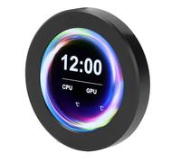 Hamwesh Pantalla de Visualización de AIO, Monitor de Temperatura de CPU en Tiempo Real con Rotación de 360 Grados para el Refrigerador de Líquido de CPU 2.1in Panel LCD IPS para la Actualización