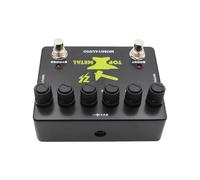 Hamwesh Pedal de Guitarra con Distorsión de Metal, Stompbox de Efectos de Metal Pesado con Ecualizador de 3 Bandas Mid Focus & Boost, Pedal de Guitarra Overdrive para Pedaleras de Eléctrica, de