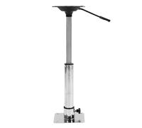 Hamwesh Pedestal para Asiento de Barco, Acero Inoxidable, Base de Asiento para Barco Ajustable en de 400 a 500 Mm con Accesorios de Montaje para Pontón, Pesca, Lubina, Barcos Jon Boats