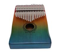 Hamwesh Piano de Pulgar Kalimba de 17 Teclas, Cuerpo de Caoba Maciza, Notas Altas Brillantes, Símbolos Fonéticos, con Martillo de Afinación, para Principiantes, Niños y Adultos