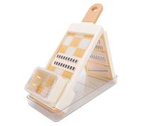 Hamwesh Picador de Verduras, Procesador de Alimentos Manual Plegable 4 en 1, Picador de Alimentos de Cocina con Cuchillas de Acero Inoxidable 304, Caja de Recolección y Protección para las Manos