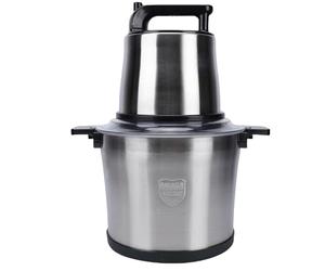 Hamwesh Picadora de Carne Eléctrica, Picadora de Carne Comercial de Acero Inoxidable SUS304 de Doble Velocidad de 1800 W, Procesador de Alimentos Eléctrico con Tazón de Capacidad de 10 L, Tapa a