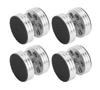 Hamwesh Pies de Aislamiento de Altavoz, Capacidad de Carga de 10 Kg Construcción de Caucho de Aleación de Aluminio, Pies de Aislamiento de Subwoofer con Anillo de Goma Antideslizante para Altavoces,