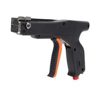 Hamwesh Pistola para Sujetar Cables, Presión Ajustable para Bridas para Cables de Nailon de 2 a 6 Mm, Herramienta para Sujetar de Nailon con Hoja de Corte y Almohadilla Elevada para Cableado
