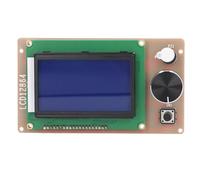Hamwesh Placa Controladora LCD para Impresora 3D, Operación de Perilla Pantalla Grande LCD 12864 Controlador Inteligente, Placa Inteligente Gráfica RAMPS1.4 con Codificador y 2 Cables para Reemplazo