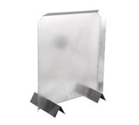 Hamwesh Placas Traseras para Chimenea, Reflector de Calor para Chimenea de Acero Inoxidable de 16.0 X 18.0 in, con Patas Ajustables para Protección de la Pared y Mayor Eficiencia Térmica en Chimeneas