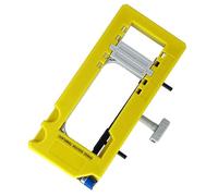 Hamwesh Plantilla de Bisagra de Puerta, Plantilla de Enrutador de Bisagra de Puerta Ajustable de 3-5 Pulgadas de Longitud, Radio de 1/4-5/8 Pulgadas, de Embutir de con Medidor de Profundidad