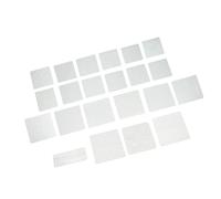 Hamwesh Plantillas para Acolchar, 22 Piezas de Plantillas para Acolchar de PP Esmerilado con Reglas para a Máquina y a Mano para Coser Proyectos de Patchwork